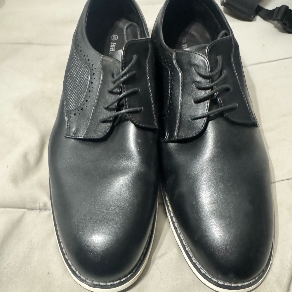 Men's Black Dress Shoes Bruno Marc